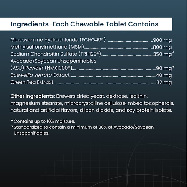 NUTRAMAX DASUQUIN with MSM Joint Health Supplement for Large Dogs