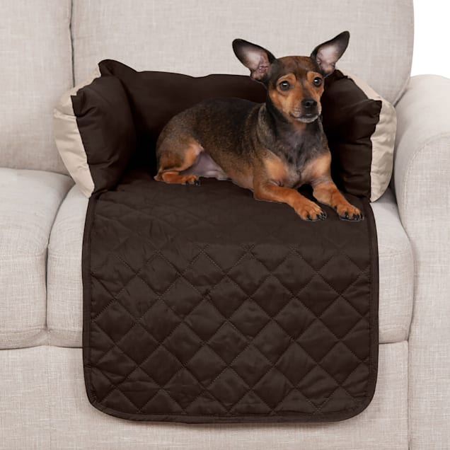 FurHaven Sofa Buddy Furniture Cover Dog Bed Espresso, 18" L x 26" W - Carousel image #1