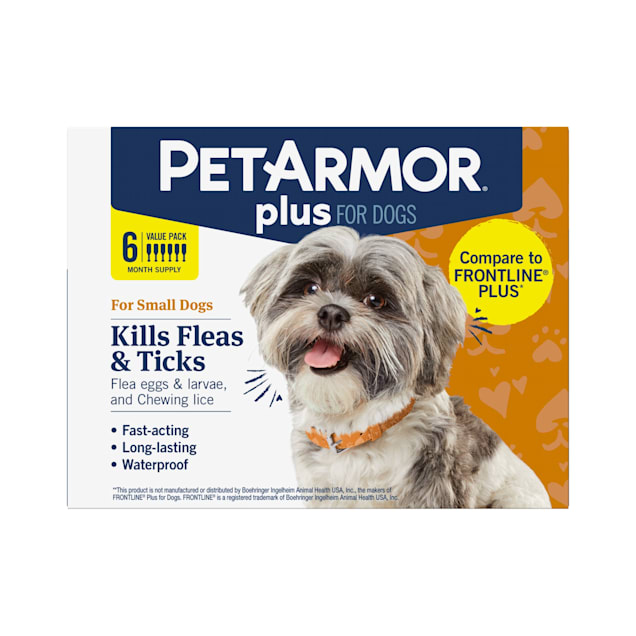 PetArmor Plus Flea & Tick Squeeze-On Dog 5-22 lbs., Pack of 6 - Carousel image #1