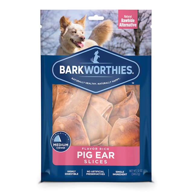 Barkworthies Pig Ear Slices Dog Treats, 12 oz. - Carousel image #1
