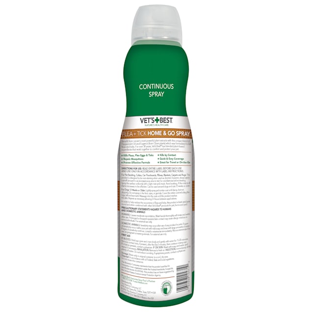 Vet's Best Flea+Tick Easy Pet Spray, 6.3 fl. oz. | Petco