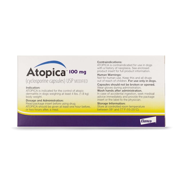 Atopica 100 mg for Dogs 15 Capsules Petco