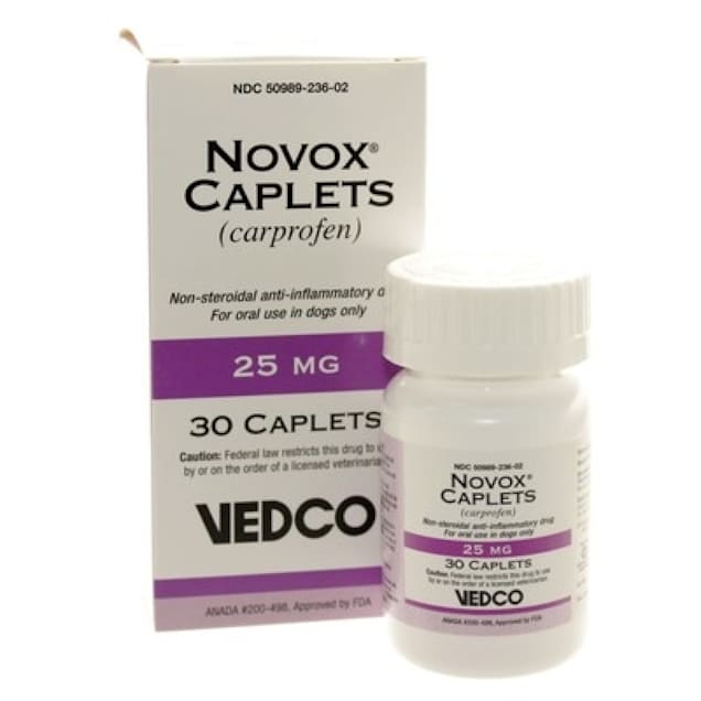 Novox Carprofen 25 mg Caplets 30 Count Petco