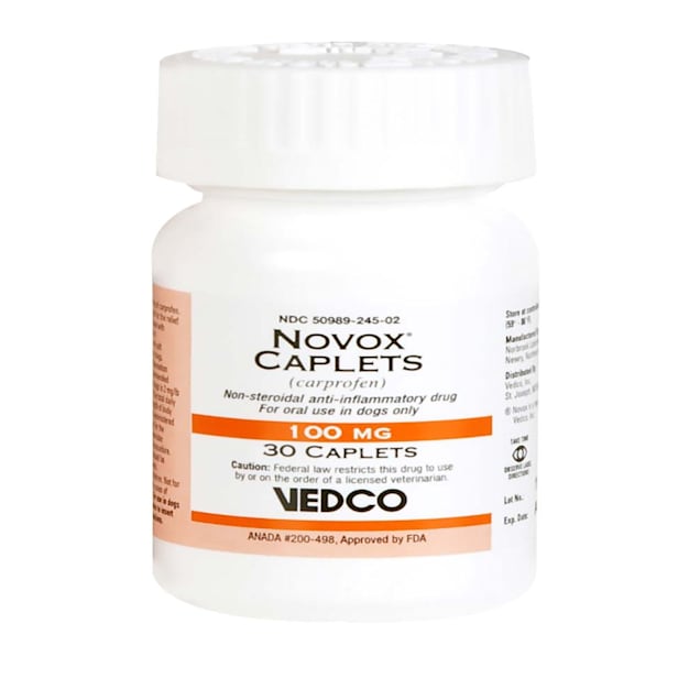 Novox (Carprofen) 100 mg Caplets, 30 Count - Carousel image #1