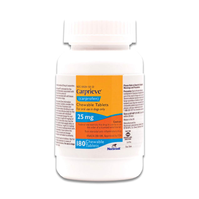 Carprovet (Carprofen) Chewable  Tablets 25 mg, 180 Count - Carousel image #1