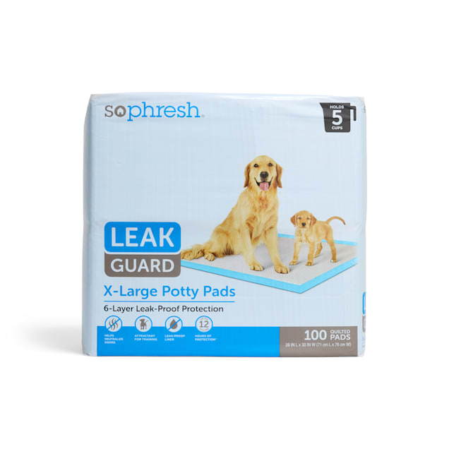 So Phresh XLarge Leak Guard Quilted Potty Pads, Count of 200 Petco