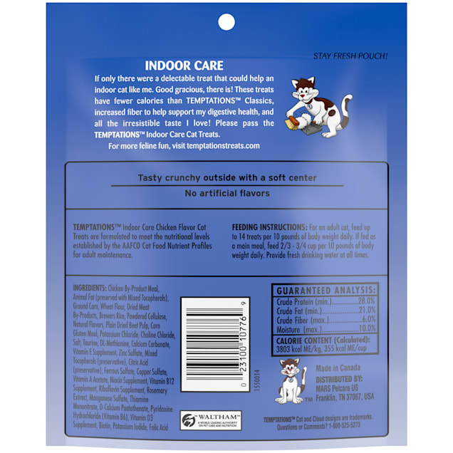 Temptations Indoor Control Chicken Flavor Cat Treats 4.9 oz. Petco
