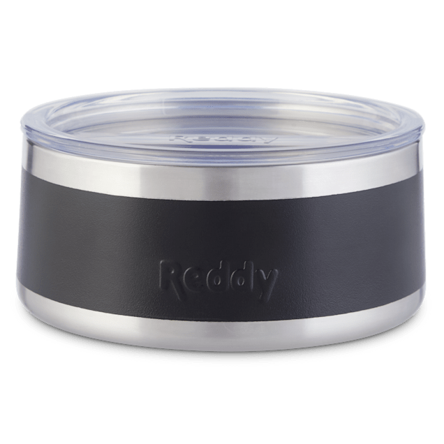 Reddy Black Insulated Dog Bowl, 4 Cups - Carousel image #1