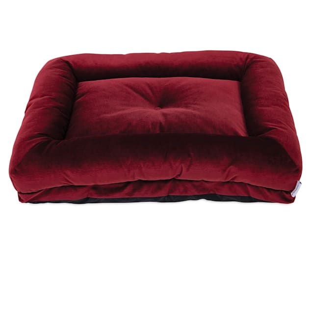 La-Z-Boy Rosie Lounger Merlot Dog Bed, 35" L X 27" W - Carousel image #1