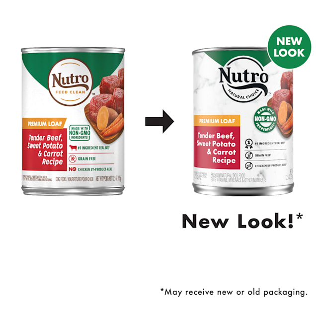 Nutro Premium Loaf Tender Beef Sweet Potato Carrot Recipe Adult