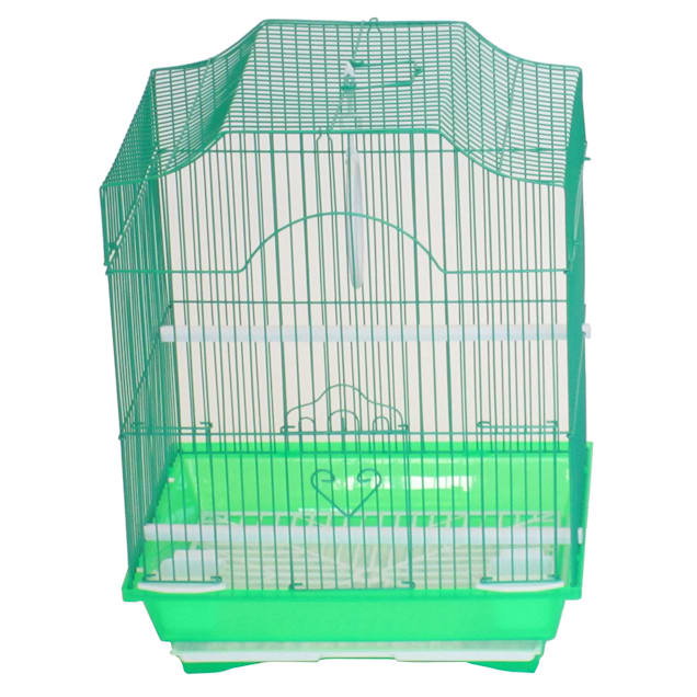 Two's Company Decorative Green Metal Birdcage