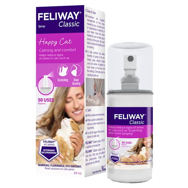 FELIWAY Spray Chat 60ml - Phéromones d' Apaisement Emotionnel du Chat