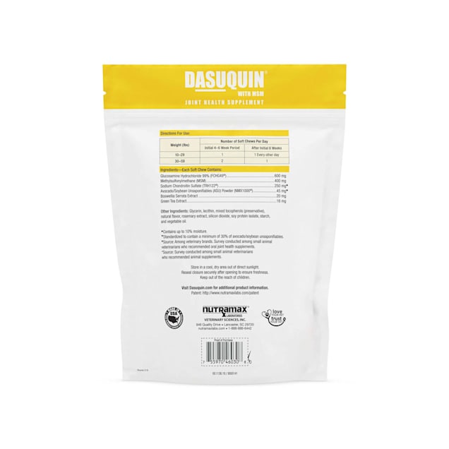 Dasuquin with msm for clearance small dogs 150 count