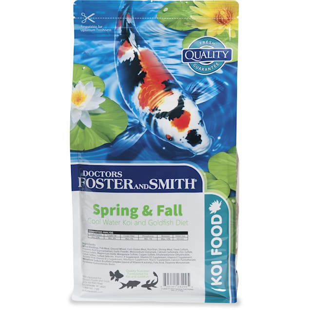 Drs. Foster and Smith Spring & Fall Coldwater Koi and Goldfish Food, 5 lbs. - Carousel image #1