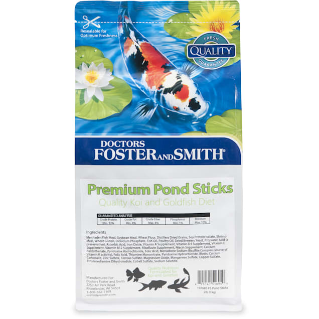 Drs. Foster Smith Koi Goldfish Premium Pond Sticks 2 lbs