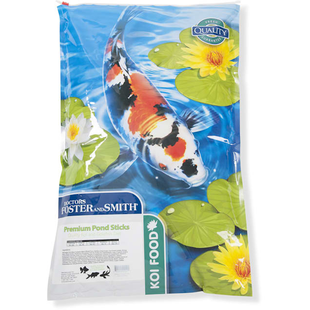 Drs. Foster and Smith Premium Pond Sticks Koi and Goldfish Food, 10 lbs