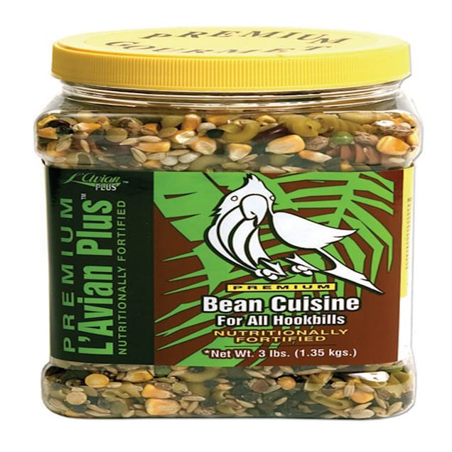 premium l avian plus bean cuisine food for hookbills 3 lbs