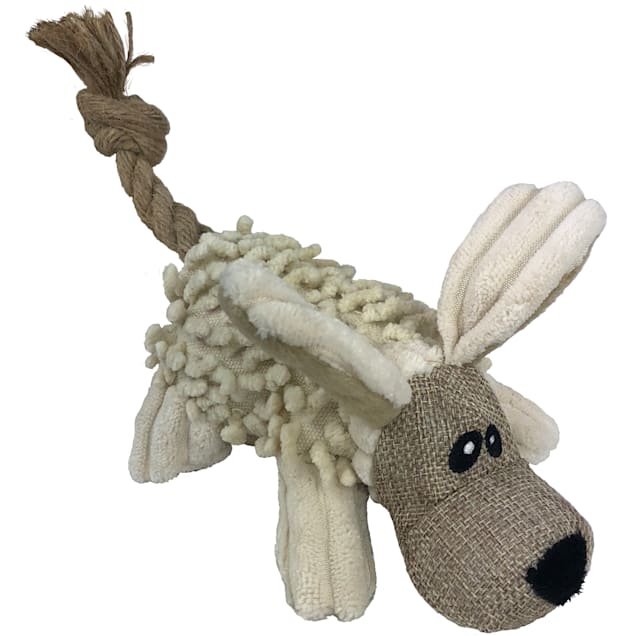 Petlou Corduroy Natural Grunter Plush Dog Toy, Small Petco