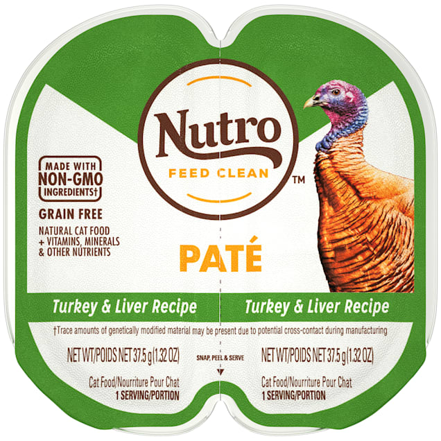 Nutro Perfect Portions Grain Free Natural Pate Real Turkey & Liver Recipe Adult Wet Cat Food, 2.6 oz., Case of 24 - Carousel image #1