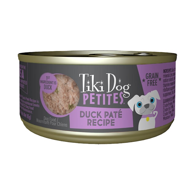 Tiki Dog Petites Duck Pate Wet Food, 3 oz., Case of 12 - Carousel image #1