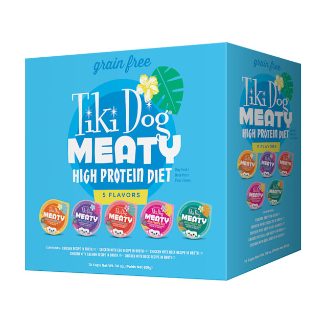Tiki Dog Meaty Variety Pack Wet Dog Food, 3 oz., Count of 10 - Carousel image #1