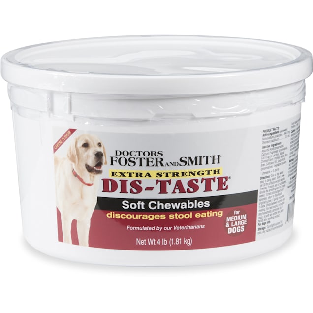 Drs. Foster and Smith Extra Strength Dis-Taste Soft Chews for Medium & Large Dogs, 4 lbs. - Carousel image #1