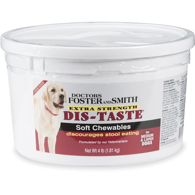 Drs. Foster and Smith Extra Strength Dis-Taste Soft Chews for Medium &  Large Dogs, 4 lbs.
