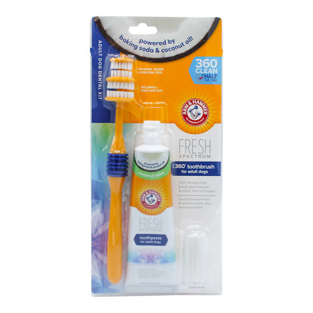 Arm & Hammer Fresh Spectrum 360 Adult Dog Dental Kit, 3 oz.