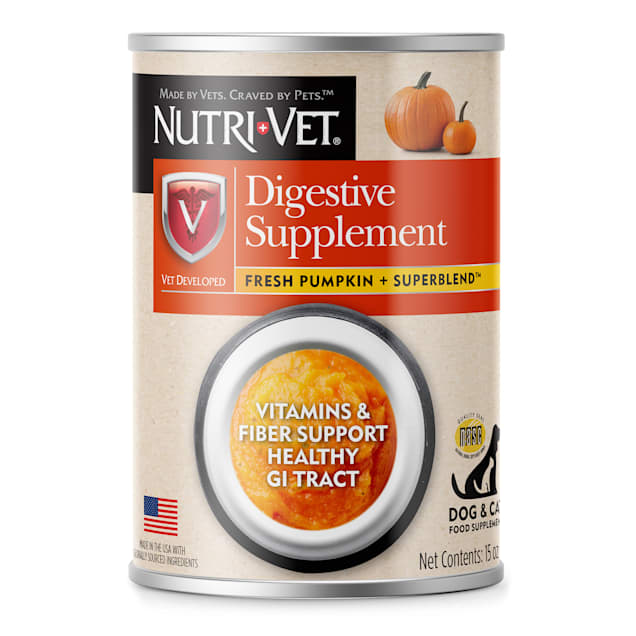 Nutri-Vet Digestive Support Pumpkin Supplements For Dogs, 15 oz. - Carousel image #1