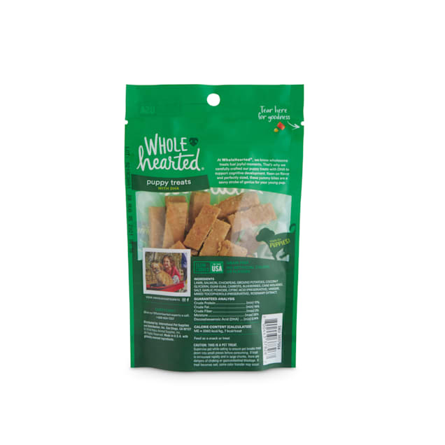 WholeHearted Lamb & Salmon Flavor Puppy Treats with DHA, 3 oz.
