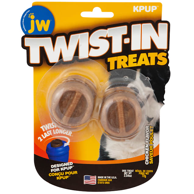 JW Pet Twist in Treat Chicken Flavor Chew Dog Toy, 2.54 OZ - Carousel image #1