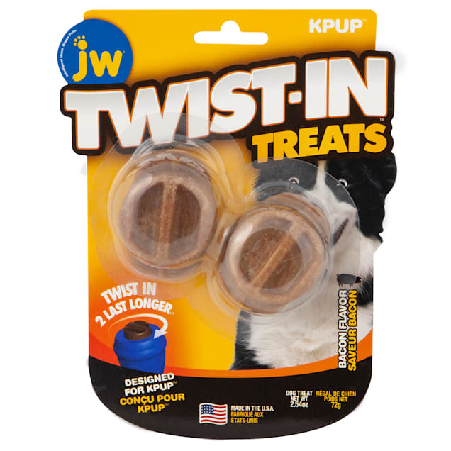 JW Pet Twist in Treat Bacon Flavor Chew Dog Toy, 2.54 OZ - Carousel image #1