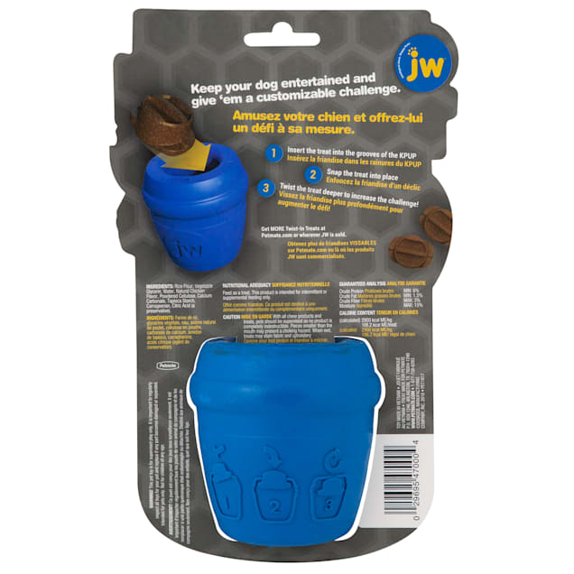 JW Pet Twist in Treat Dispenser Chew Dog Toy, Small