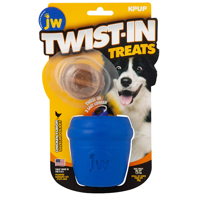 JW Pet Twist in Treat Dispenser Chew Dog Toy, Small