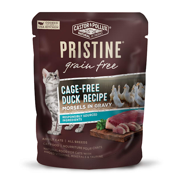 Castor Pollux Pristine Cage Free Duck Grain Free Wet Cat Food 3