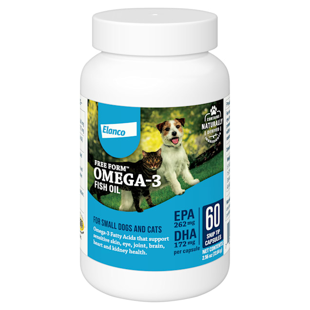 Elanco Free Form Snip Tips Omega 3 Supplement for Small Dogs and