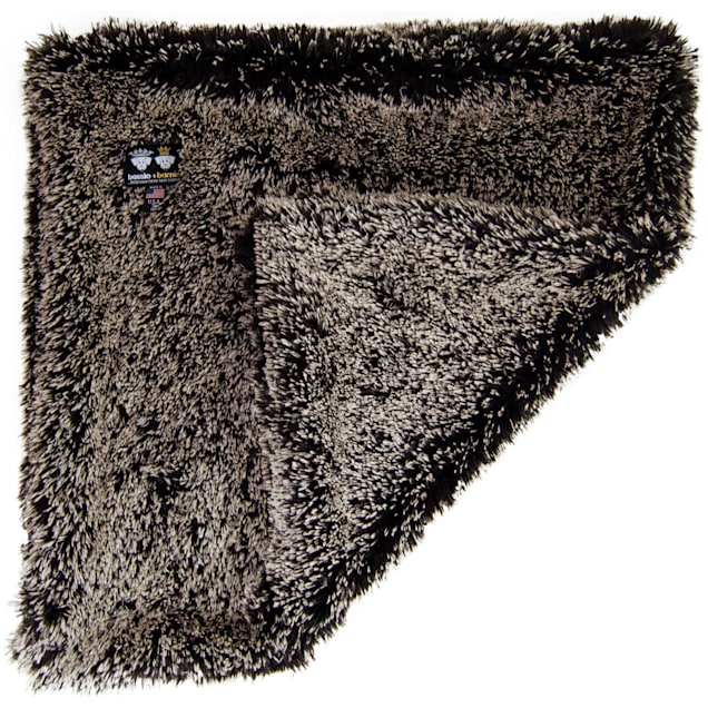 Bessie and Barnie Ultra Plush Frosted Willow Luxury Shag Pet Blanket, 24" L X 24" W X 1" H - Carousel image #1