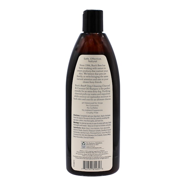 Burt s Bees Dog Shampoo Charcoal Coconut Oil Deep Clean from Petco