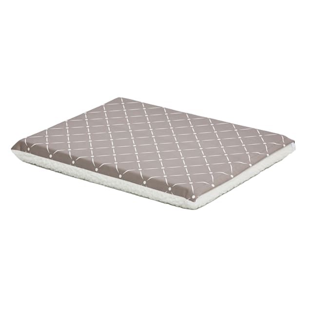 Midwest Quiet Time Couture Paxton Reversible Gray Dog Bed, 24" L X 18.25" W - Carousel image #1