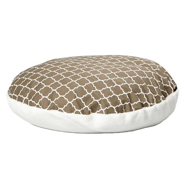 Midwest Quiet Time Defender Polyfill Brown Round Dog Pillow, 29" L X 28" W - Carousel image #1