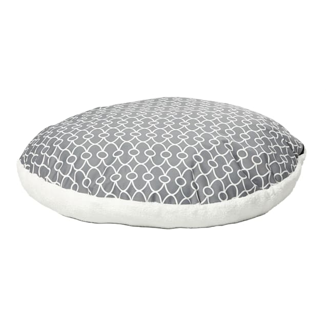 Midwest Quiet Time Defender Polyfill Gray Round Dog Pillow, 29" L X 28" W - Carousel image #1
