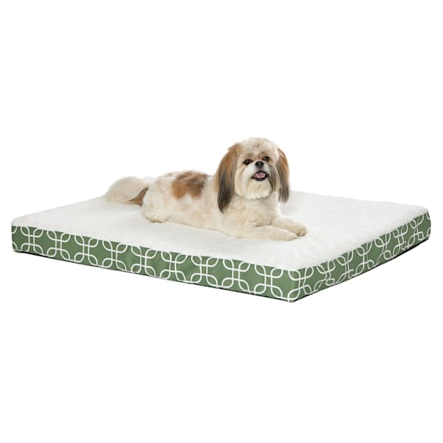 Midwest Quiet Time Defender Double Orthopedic Dog Bed with Teflon Green, 30.25" L X 40" W - Carousel image #1
