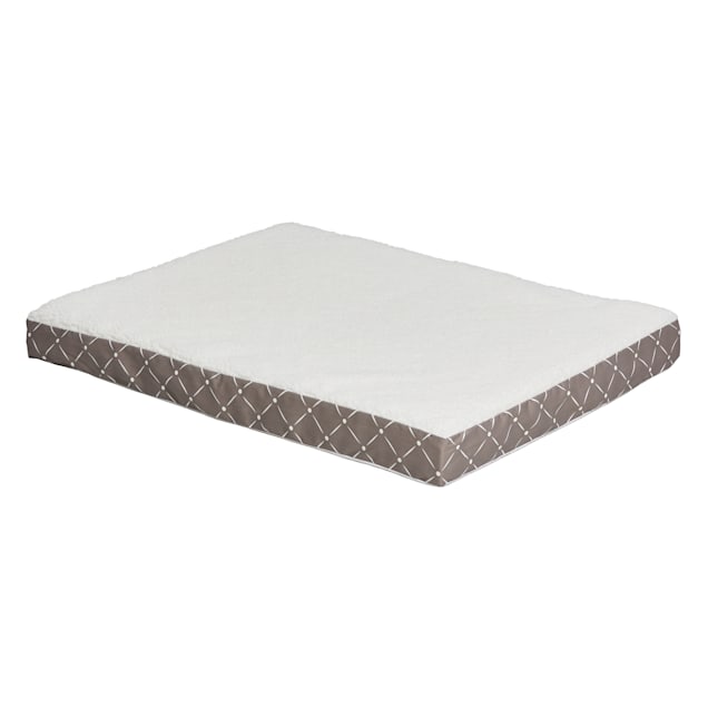 Midwest Quiet Time Couture Double Orthopedic Gray Dog Bed, 30.25" L X 40" W - Carousel image #1