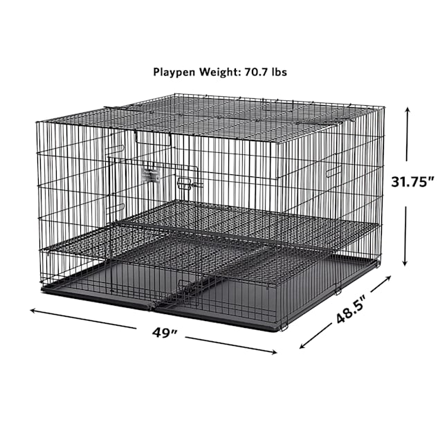midwest puppy playpen with floor grid