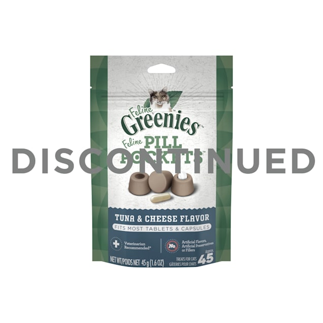 Feline Greenies Pill Pockets Tuna & Cheese Flavor Natural Soft Cat Treats, 1.6 oz. - Carousel image #1