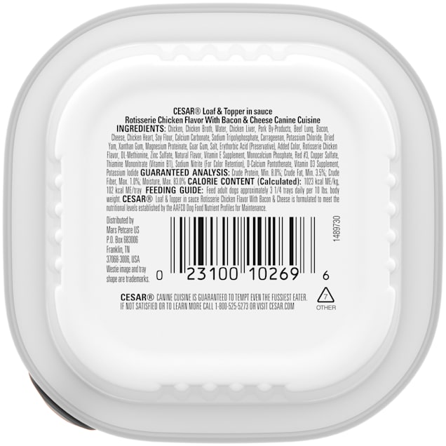 Ingredients in caesars dog food store