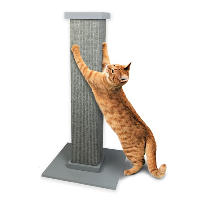 Pioneer Pet Ultimate Scratching Post Grey For Cats, 32" H - Carousel image #1