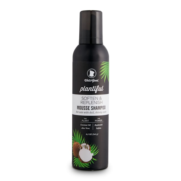 Well & Good Plantiful Soften & Replenish Coconut Cat Mousse Shampoo, 8.5 fl. oz. - Carousel image #1
