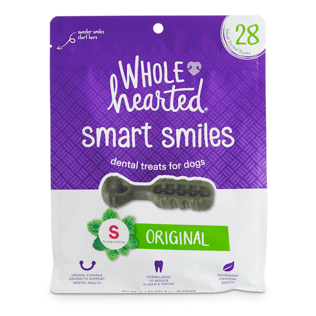 Wholehearted Smart Smiles Original Flavor Small Dog Dental Treats, 13.1