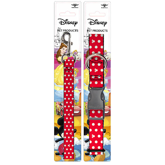 Buckle-Down Minnie Mouse Collar and Leash Set for Dogs, Small - Carousel image #1